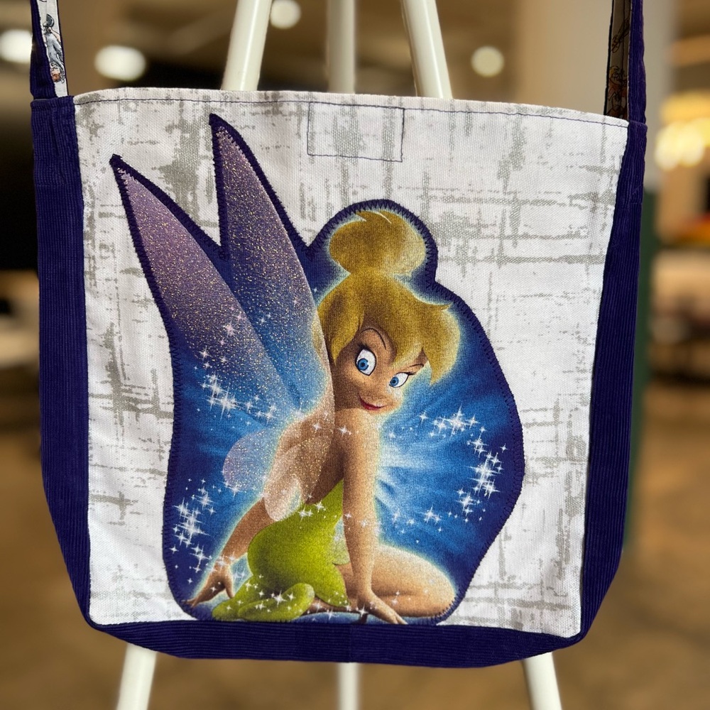 Tinkerbell tshirt crossbody bag